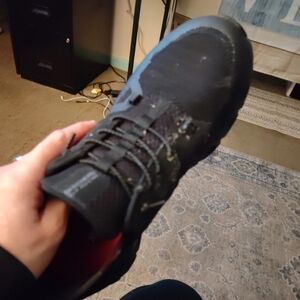Woman's Black Athletic Shoes Work Non Slip Shoes